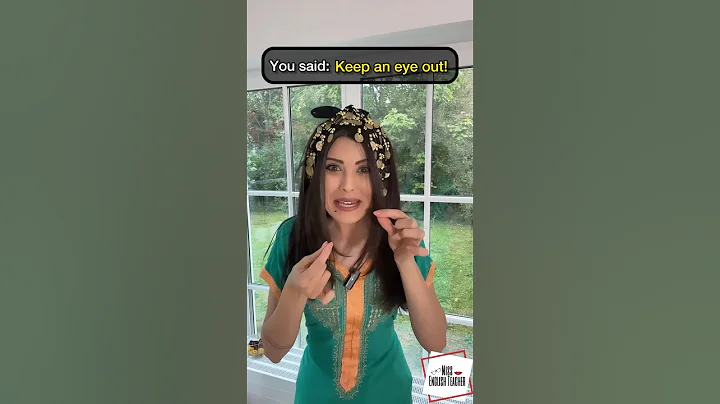 She didn’t get this idiom: keep an eye out #english #learnenglish #englishtips