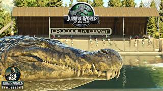 Full Building a Deinosuchus habitat in Standard Mode! | Jurassic World Evolution 3 News