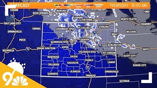 Cold, snowy weather back in the forecast Thursday