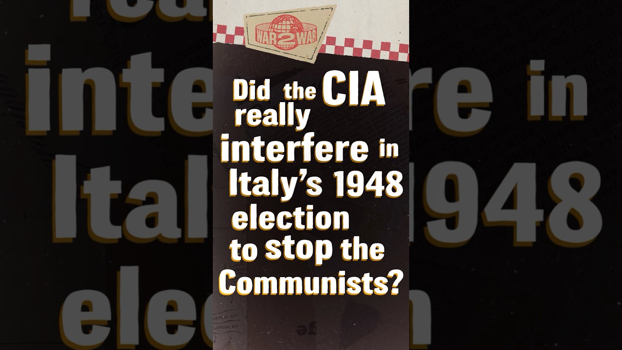 How the CIA Secretly Helped Win Italy’s 1948 Election #W2W #shorts
