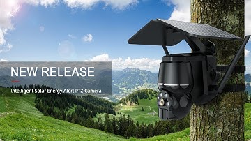 LCLCTEK New Patent Design 4G/WIFI Solar Powered PTZ CCTV Camera