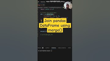 merge() in Pandas : Join Pandas DataFrame | #shorts #python #pythonprogramming #coding