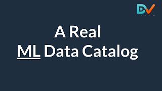 DvSum ML Data Catalog - Solution Overview