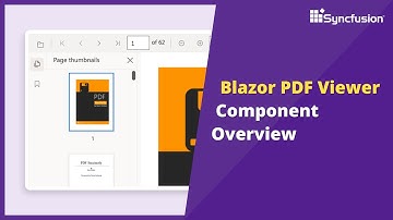 Blazor PDF Viewer Overview | Syncfusion