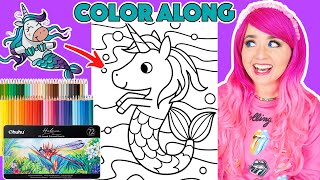 Color a Unicorn Mermaid With Me COLOR ALONG WITH KIMMI
