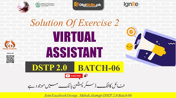 virtual assistant exercise 2 batch 6 | dstp 2.0 batch 06 virtual assistant exercise 2 solution