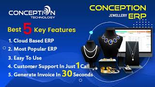 Conception Jewellery Erp - Best Retail Jewellery Showroom Management Software