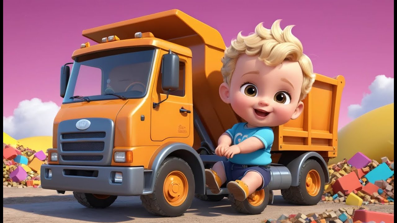 Dump Truck Load It Up | Fun Construction Song for Kids | Busy Truck Adventure Rhyme
