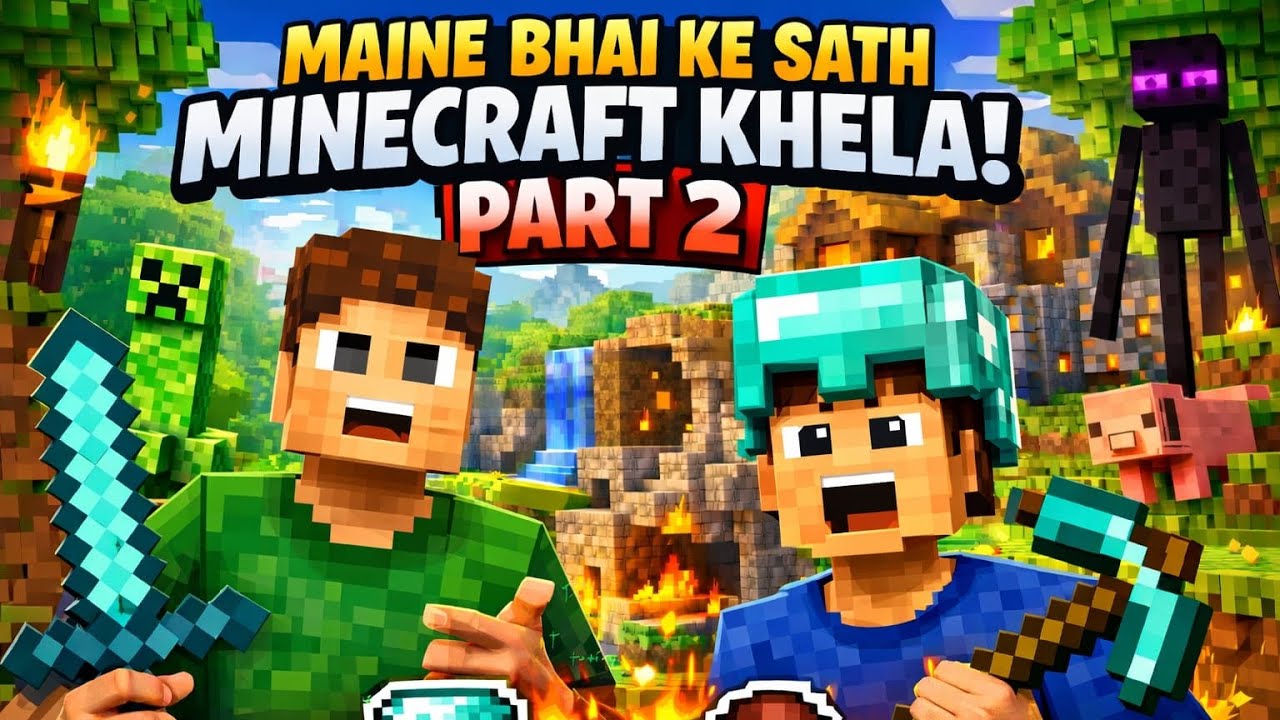 Survival Aur Mushkil Ho Gaya 😱🔥 | Minecraft Part 2 With Bhai |