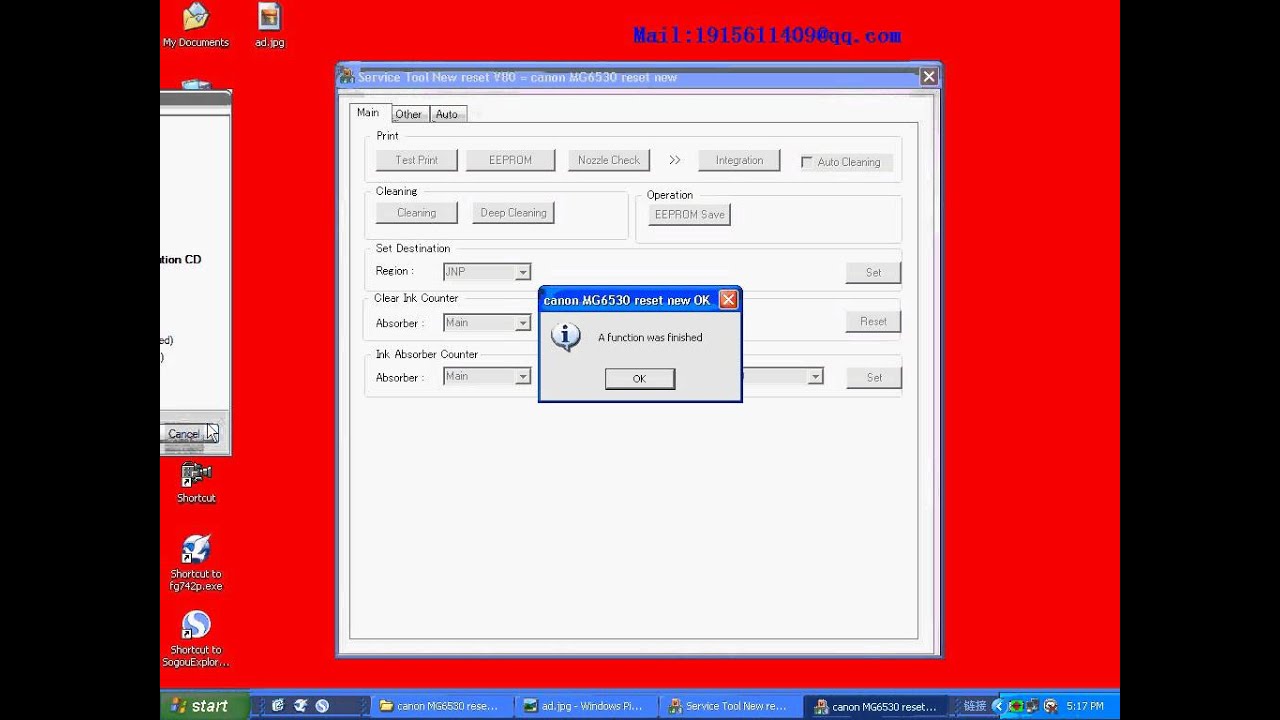 canon MG6530 reset Waste ink 5B00 MX560/MX561/MX562/MX563/MX565/