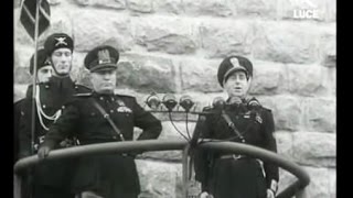 Benito Mussolini inaugura Carbonia il 18 Dicembre 1938