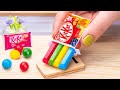 Amazing kitkat cake dessert  satisfying miniature  colorful kitkat chocolate cake decorating recipe