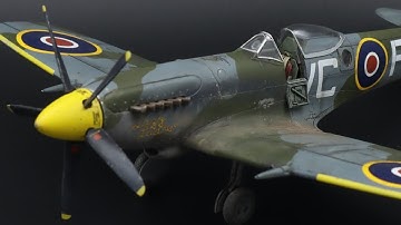 Spitfire mk XIV model aircraft build Airfix 1/48