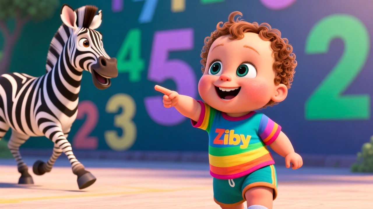 Zebra’s Counting Game 🦓🔢 Fun Kids Song | Learn ABCs & 123s