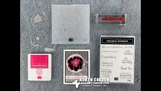 Stamping Techniques - Make a dry embossed background w/ Stampin' Up!'s Peaceful Poppies! - EP. 759