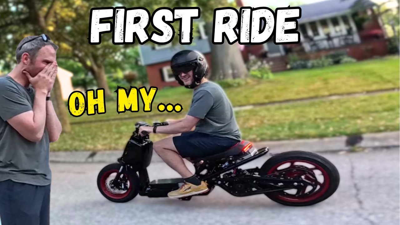Customer's Reaction to His Electric Ruckus Says It All! (Electric Honda Ruckus Reaction)