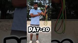 Day 20 🔥Bicep workouts with stretching Band tube,3 variations👍👍#homeworkout #biceps #stretching#fat