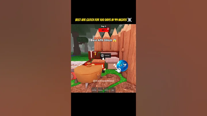 99 Nights In The Forest - Best AFK Glitch For 100 Days 😱 #roblox #fyp