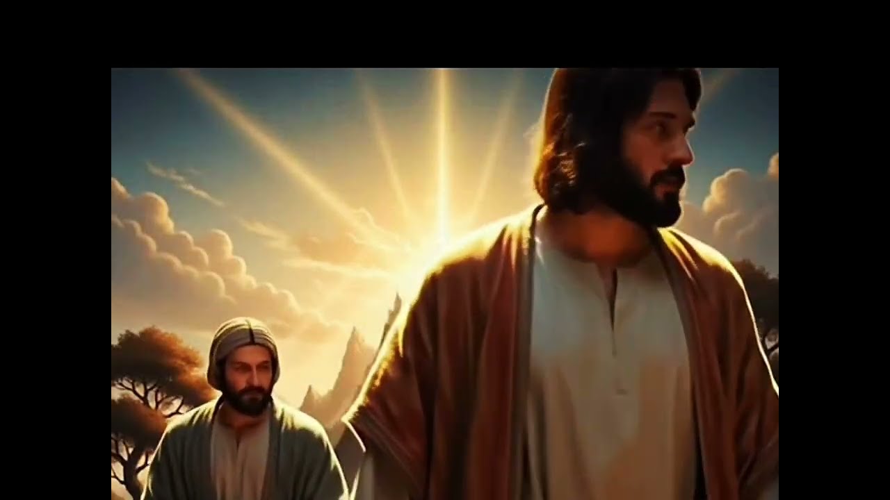 Biblical story of Jesus on mount of transfiguration