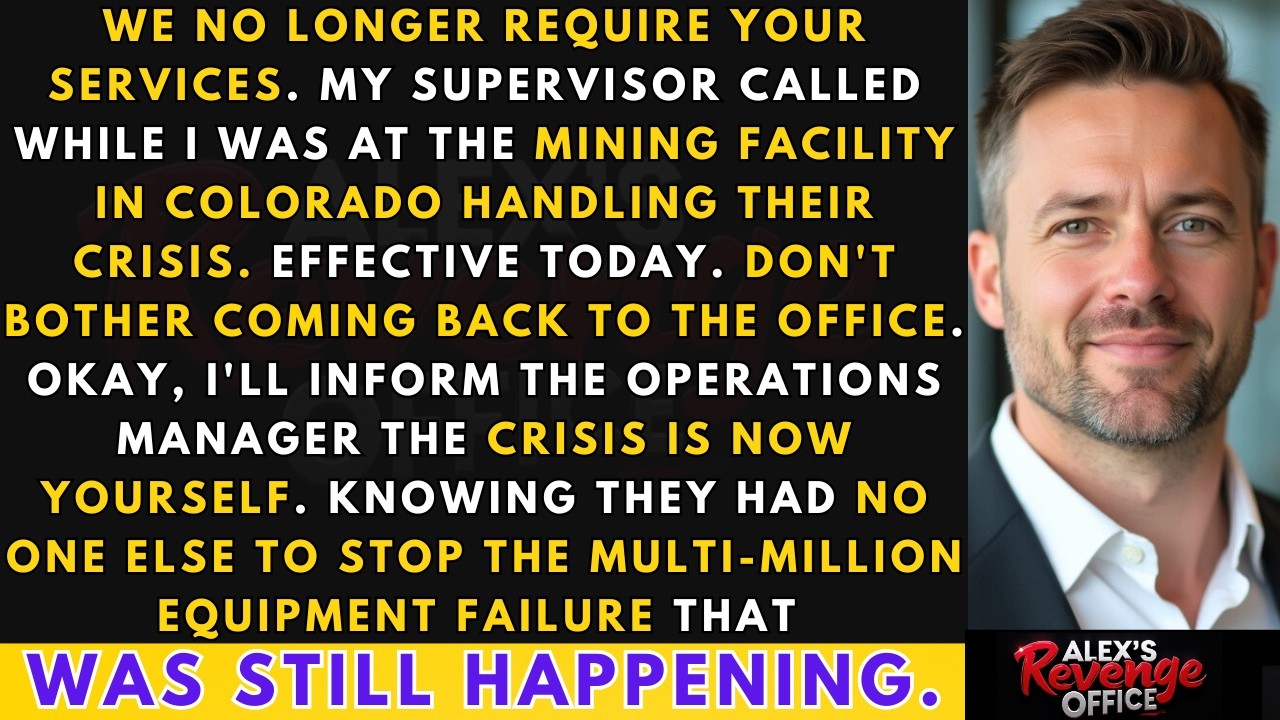 Fired While Fixing $420k Hour Mining Crisis I Said 'Send Someone Else' They Couldn't Revenge