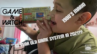 GAME & WATCH FROM THE 80’s IN 2020 UNBOXING AND REVIEW