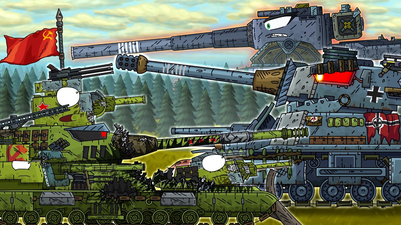 Немецкий МОНСТР прорывает фронт! - Мультики про танки