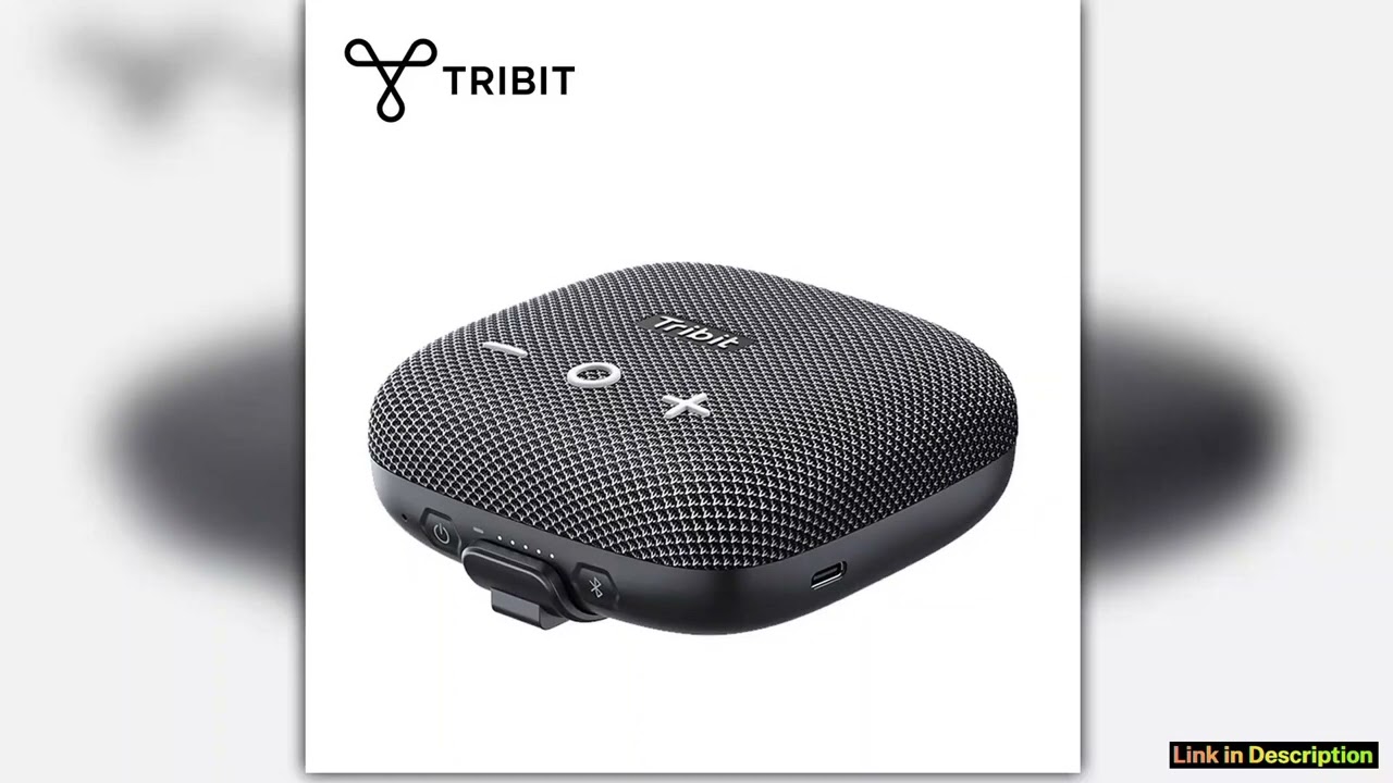 Tribit StormBox Micro 2 Portable Bluetooth Speaker with Deep Bass 10W Power IP67 Waterproof Small O