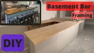 Basement Bar Framing