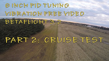 6 INCH VIBRATION FREE PID TUNING AND VIDEO PART 2: NARRATED 5 MINUTE CRUISE