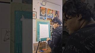 LIVE 3 Point Perspective Drawing | Fine Art Diploma Student Kushal Kumar | Advanced Sketch