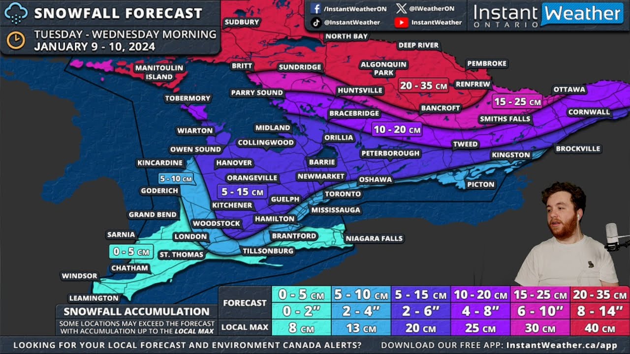What to Expect From Tuesday’s Winter Storm Across Ontario (January 9 ...