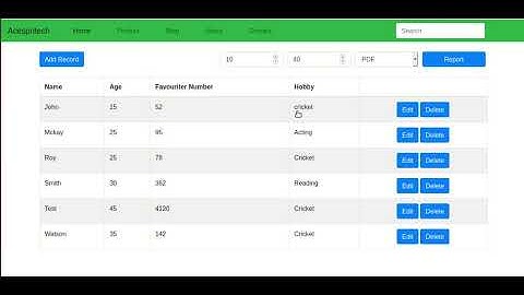 Django Report (CSV, PDF, EXCEL) App