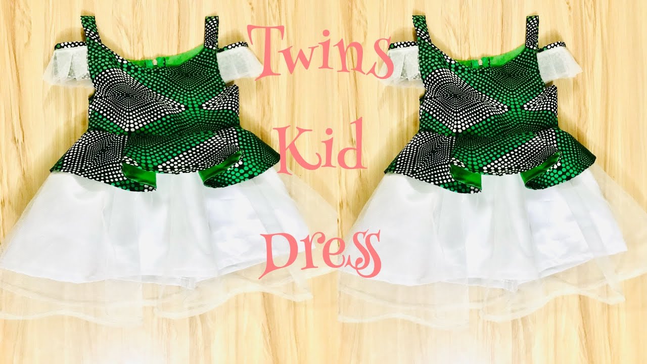 How To Make a Simple Ankara BABY DRESS Cutting and Stitching Baby