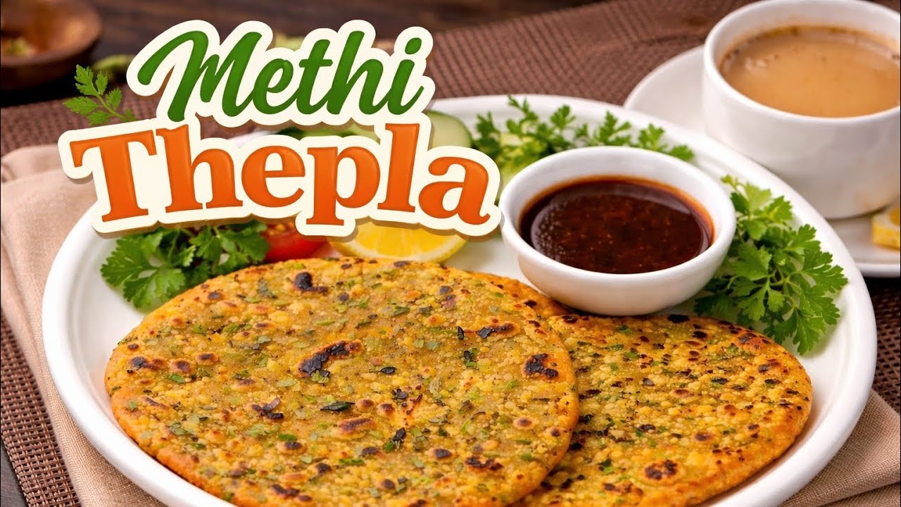 गुजराती स्टाइल मेथी थेपला रेसिपी | आसान और स्वादिष्ट!! Methi Thepla Recipe @vibhaHomecooking-e2p 