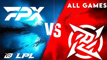 FPX vs NIP ALL GAMES Highlights | LPL Split 1 2025 | FunPlus Phoenix vs Ninjas in Pyjamas by Onivia
