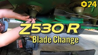 How to Change Blades on John Deere Z530R Zero Turn Mower by 247Parts 3,082 views 8 months ago 5 minutes, 23 seconds