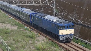 【EF64牽引E235系新津配給】JR東日本 EF64 1032号機+E235系1100番台都クラJ-27編成 配9644レ 大船行 東所沢〜新秋津間通過！[2023.08.31(木)]