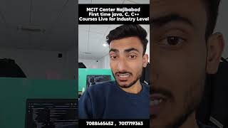 Najibabad students ke liye important update 📢MCIT Computer Center me ab Java, C aur C++ ka Industry