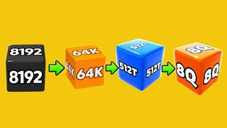 Jelly Run 2048 Runner Adventure Cube Run Game | 4 Shape 8Q Power Run 512T 64K 8192