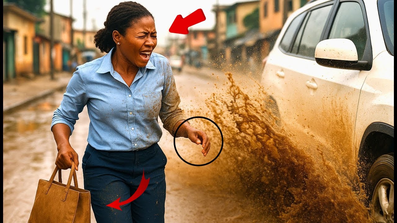 Un 4x4 blanc a foncé droit sur moi et m'a aspergée de boue de la tête aux pieds. La vitre s'est baissée, une femme au rouge à lèvres éclatant a éclaté de rire. « Faut faire attention où tu...