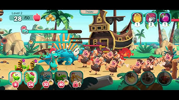 Dino Bash 2 Travel Through Time Island 22 Level 7