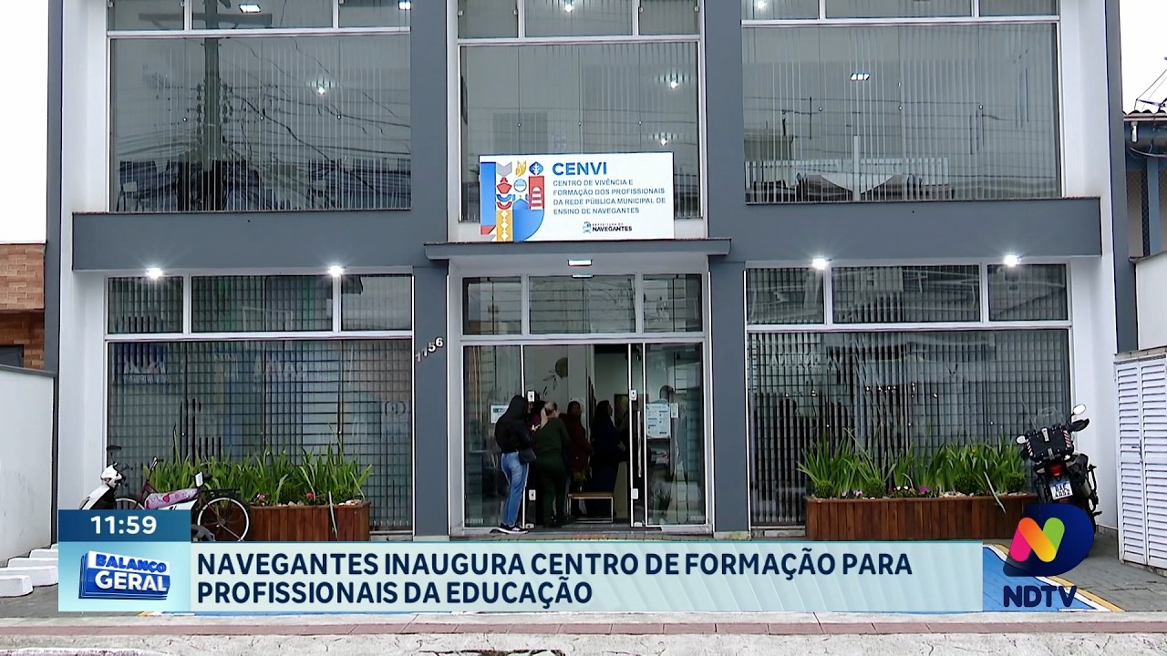 Navegantes inaugura centro de formação para profissionais da educação