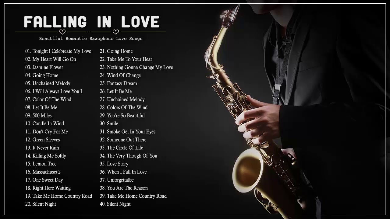 Top 50 Saxophone Love Songs Instrumental Best Relaxing Instrumental
