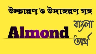 Word Meaning of Almond । Almond এর বাংলা অর্থ @bangladictionary