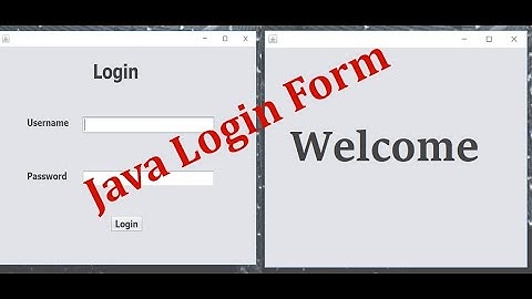 How to Create Simple Login Form in Java with Source Code| Netbeans