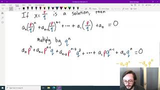 Alg2 - Ch4.5 - Rational Root Theorem (proof)