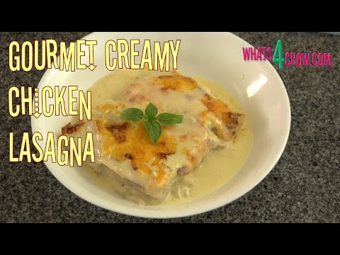 Gourmet Chicken Lasagna. Amazing Creamy Cheese Chicken Lasagna - The Best!!!