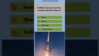 Which company is known for reusable rockets like Falcon 9?#mcq #science #quiz