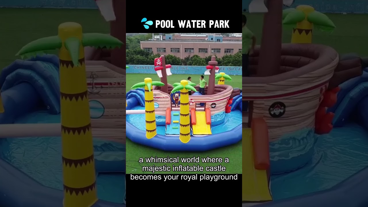 ⚓ Pirate Themed Inflatable Water Park: Workers’ Test Proves It’s 