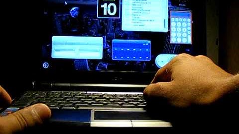 Mac OsX Leopard runing on a Asus Eee 1000H